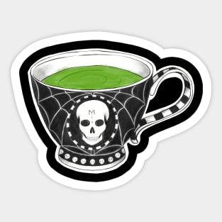 Gothic Tea Cup Sticker